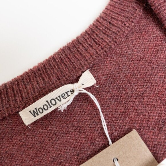 Woolovers Sweater Vest 100% Wool Toffee Brown V Neck Mens Large Unisex - Picture 9 of 14
